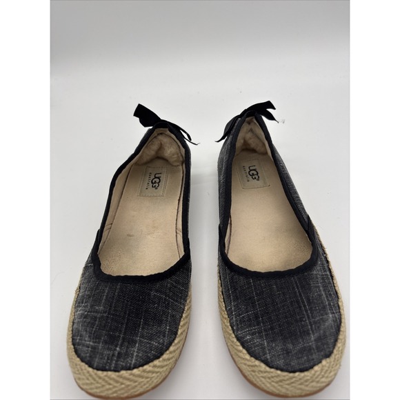 UGG Shoes - UGG Women's Flat  Canvas‎ Espadrille Slip Ons Size 7.5